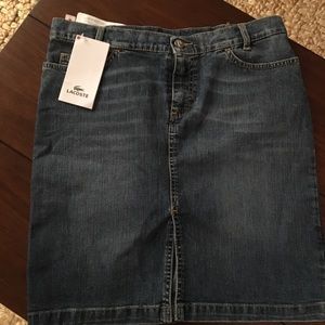 Lacoste Denim mini skirt